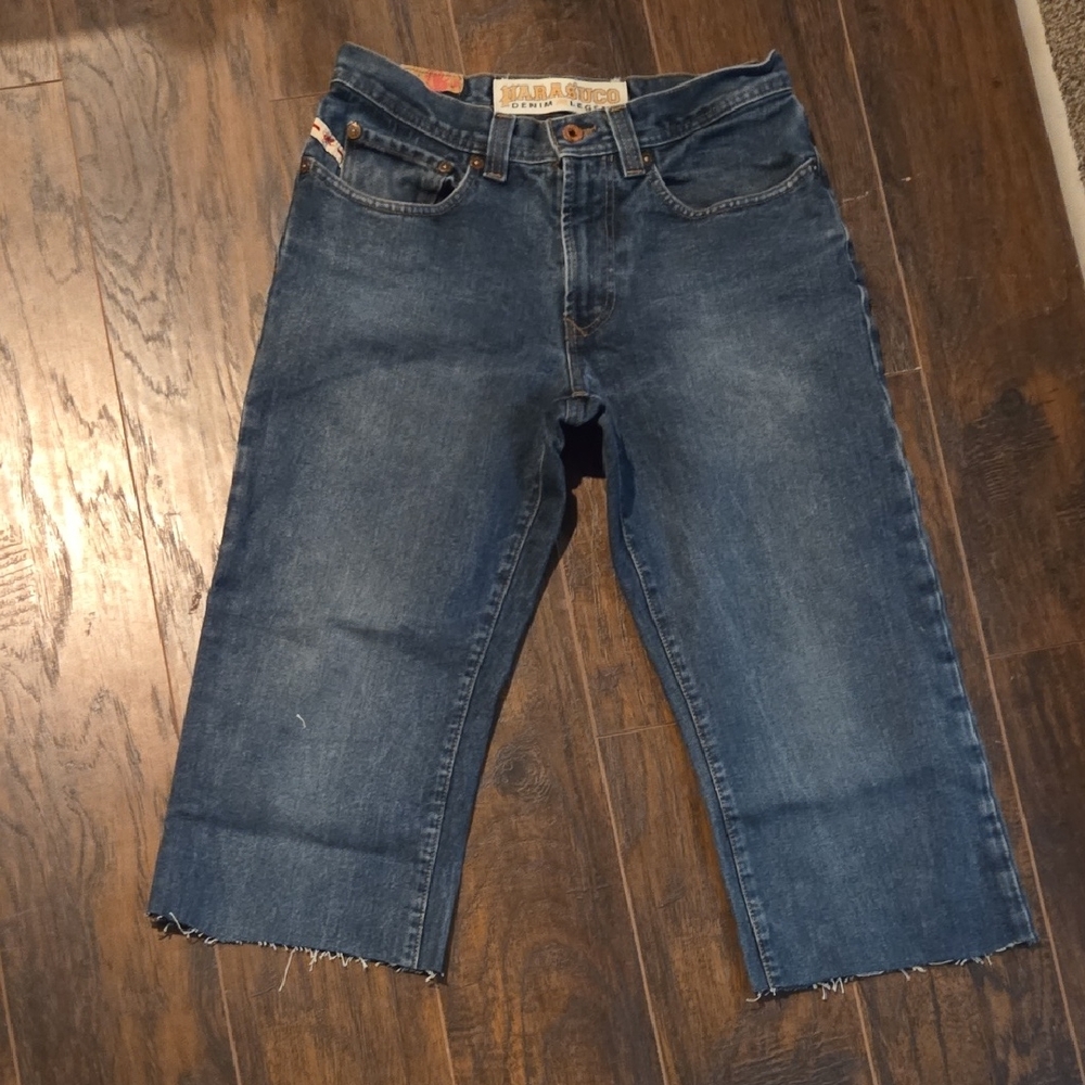 Parasuco Women's Blue Denim Capris